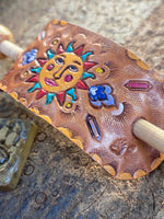 Load image into Gallery viewer, Sunny~Leather Hair Barrettes
