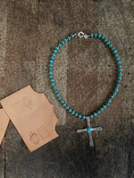Load image into Gallery viewer, Turquoise~ Healer~ Cross~ Pendant
