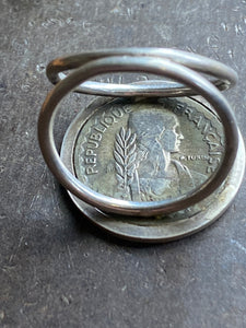 Indochine 1941 10c coin~ Ring