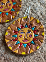 Load image into Gallery viewer, Sunny~ Leather~ earrings
