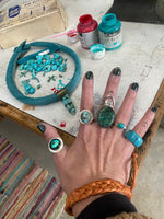 Load image into Gallery viewer, Turquoise Viking~ Necklace
