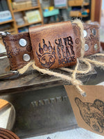 Load image into Gallery viewer, Belt~ Mahogany~ Embossed
