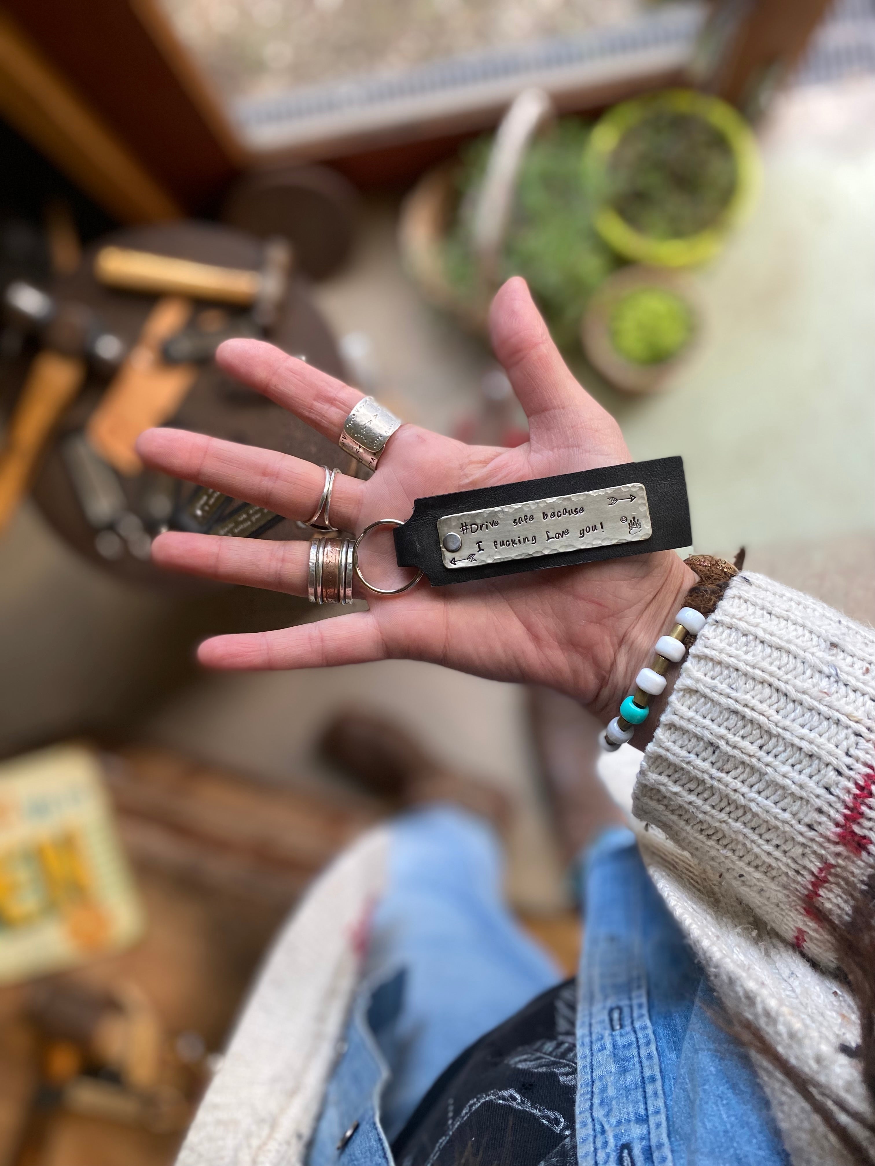 Drive safe~ Keyring