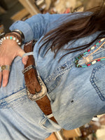 Load image into Gallery viewer, Belt~ Mahogany~ Chakana
