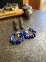 Load image into Gallery viewer, Lapis Lazuli~ Cleansing~ Hoops
