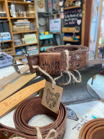 Load image into Gallery viewer, Belt~ Mahogany~ Embossed
