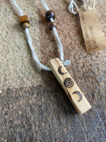 Load image into Gallery viewer, Palo Santo~ eclipse~ necklace
