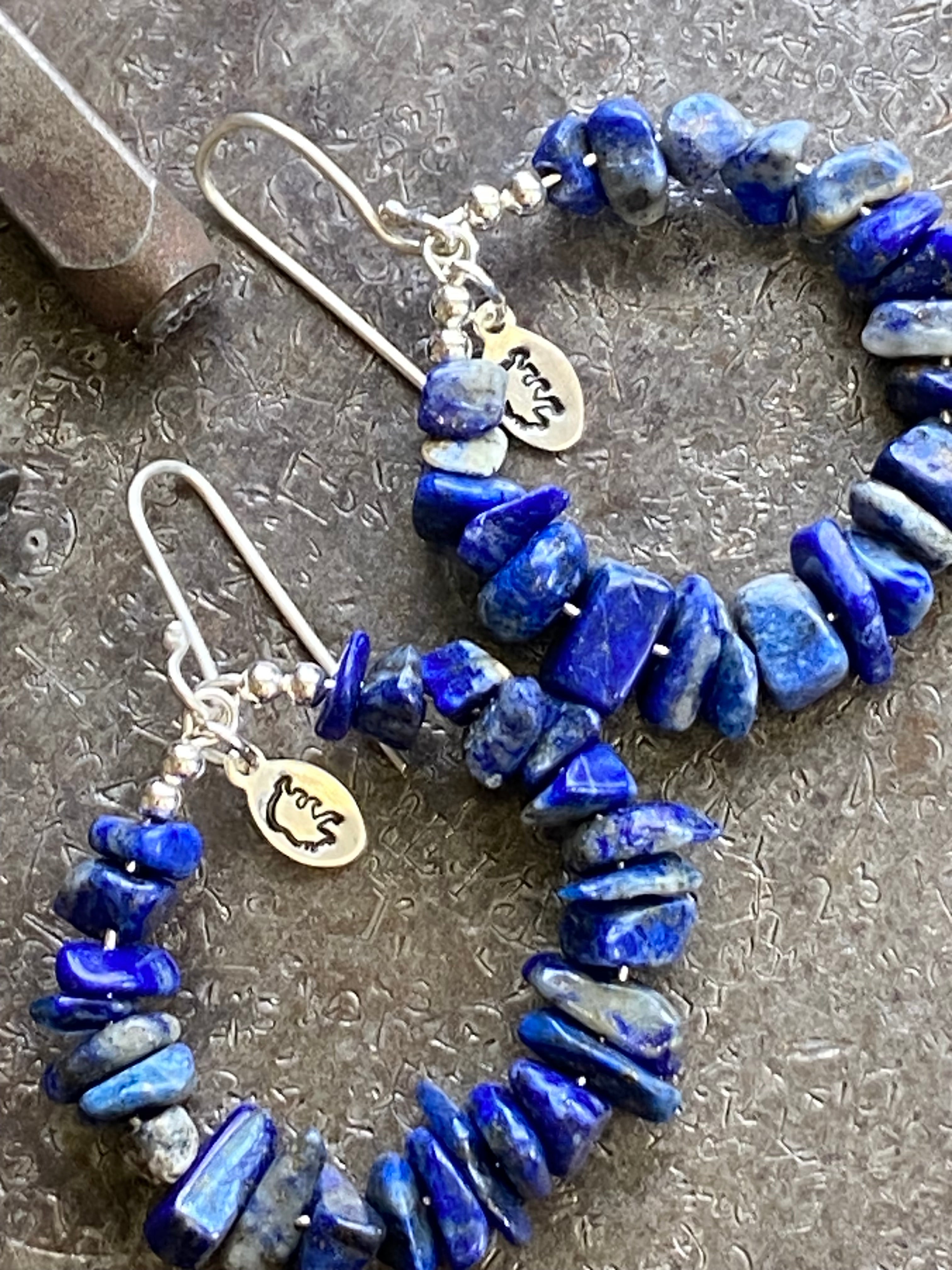 Lapis Lazuli~ Cleansing~ Hoops