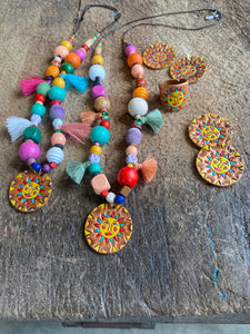 Sunny~ Leather~ earrings