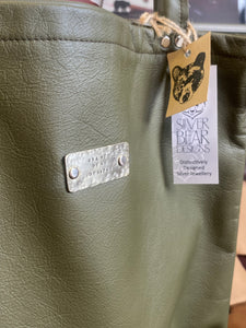 Leather~ Tote~ bag