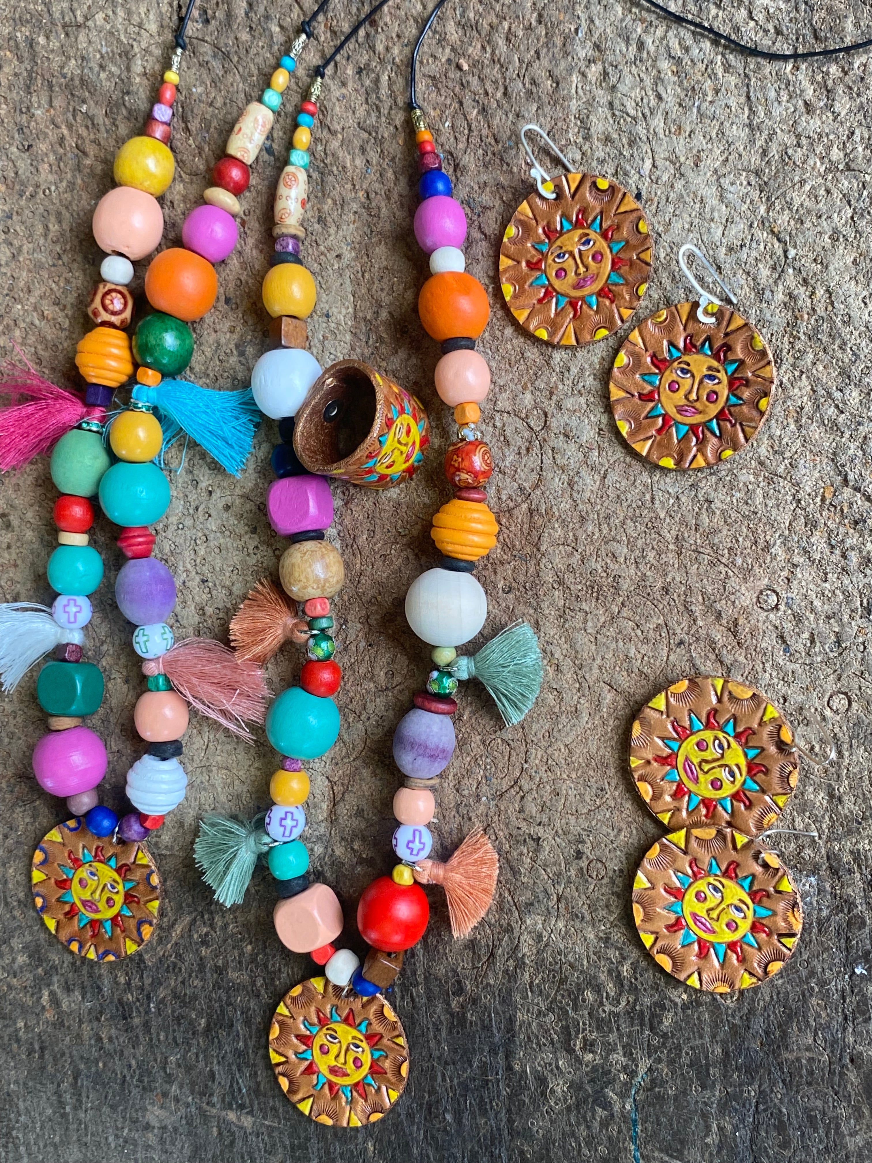 Sunny~ Learher~ necklace