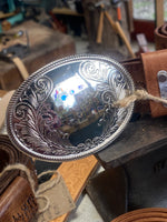 Load image into Gallery viewer, Belt~ Trophy~ swirl~ whiskey
