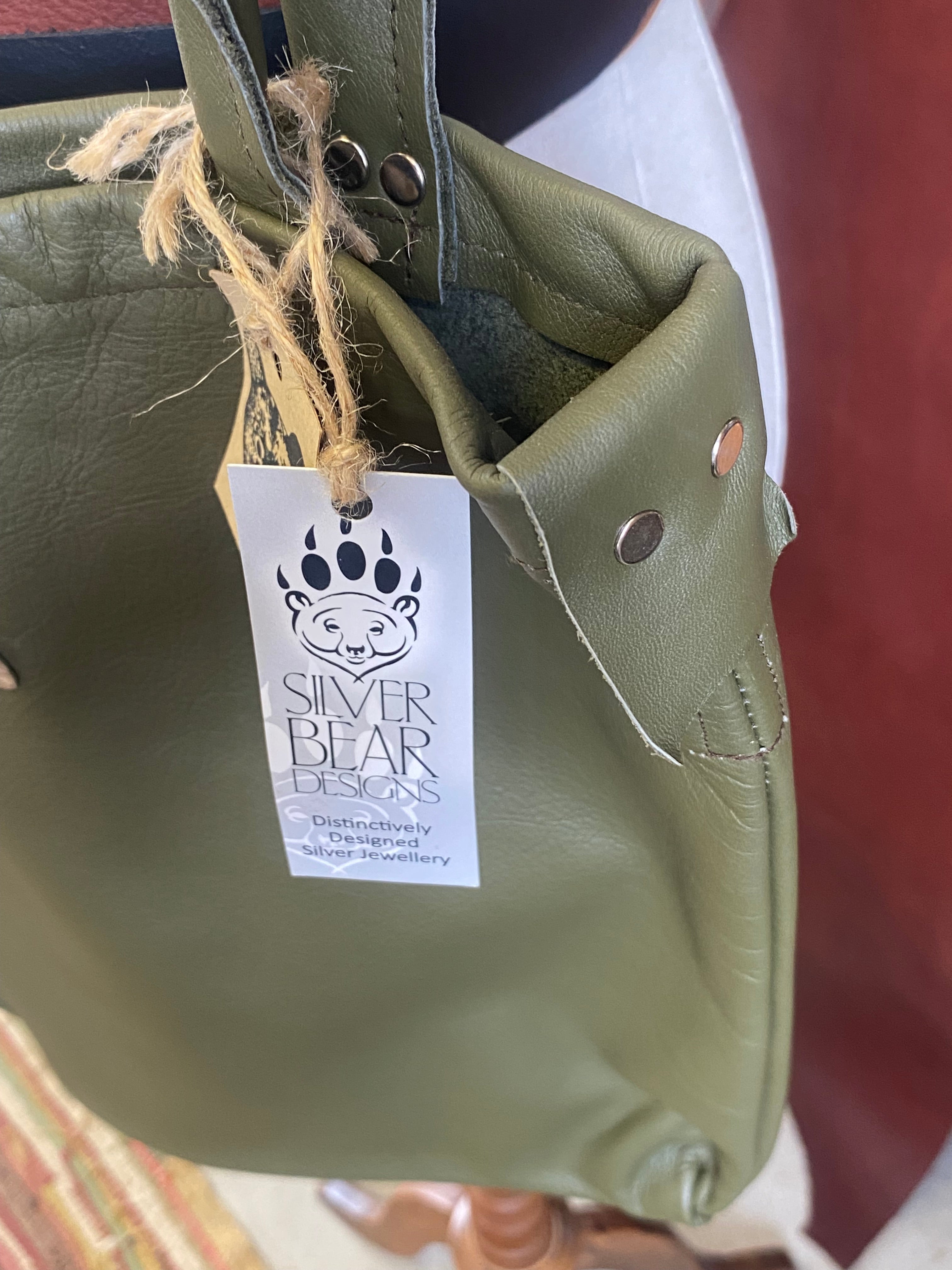 Leather~ Tote~ bag