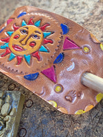 Load image into Gallery viewer, Sunny~Leather Hair Barrettes
