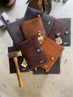 Load image into Gallery viewer, A5 Embossed Leather Journals
