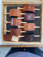 Load image into Gallery viewer, Leather Hair Barrettes
