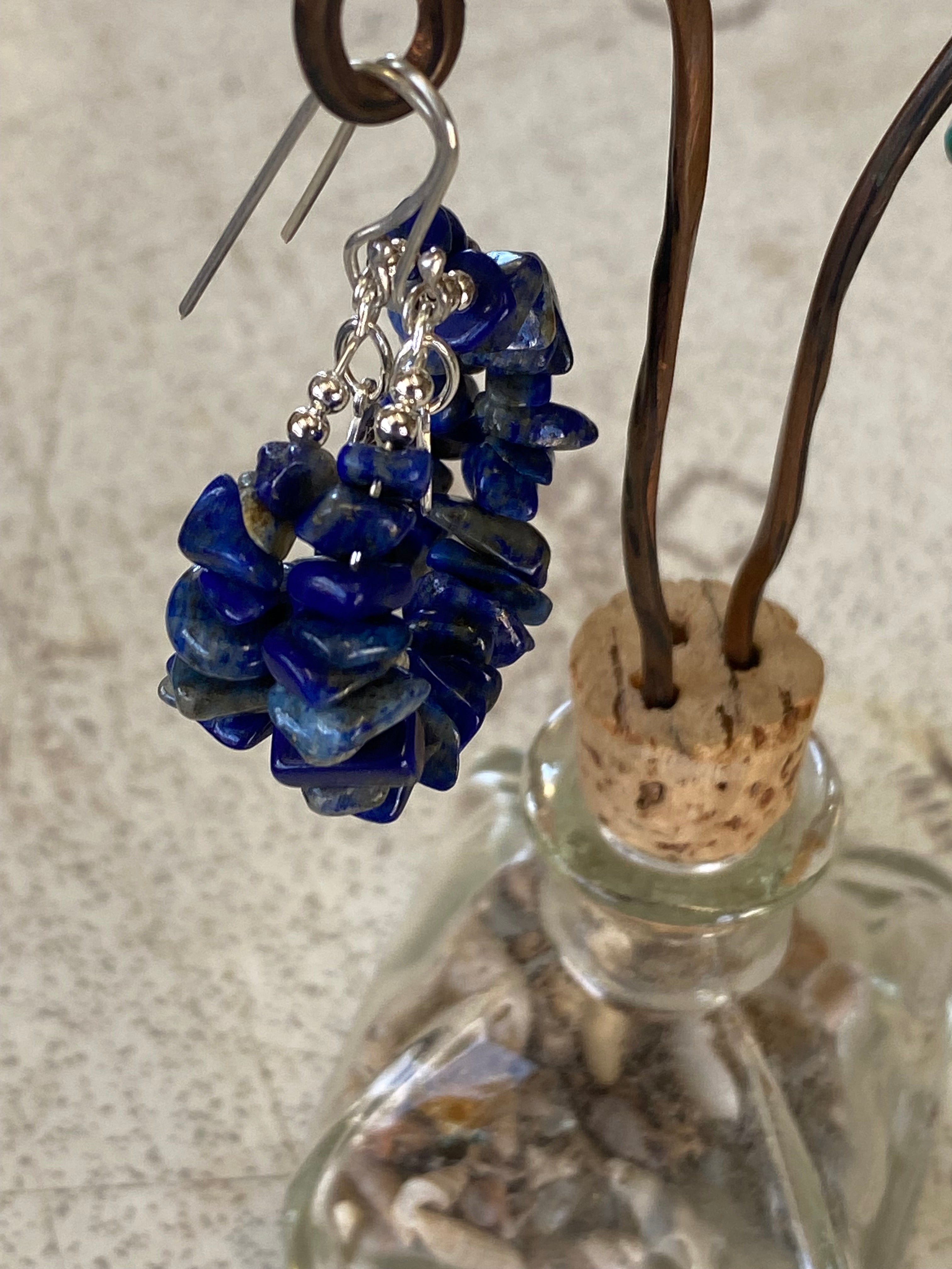 Lapis Lazuli~ Cleansing~ Hoops
