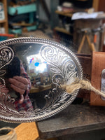 Load image into Gallery viewer, Belt~ Trophy~ swirl~ whiskey
