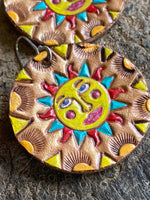 Load image into Gallery viewer, Sunny~ Leather~ earrings
