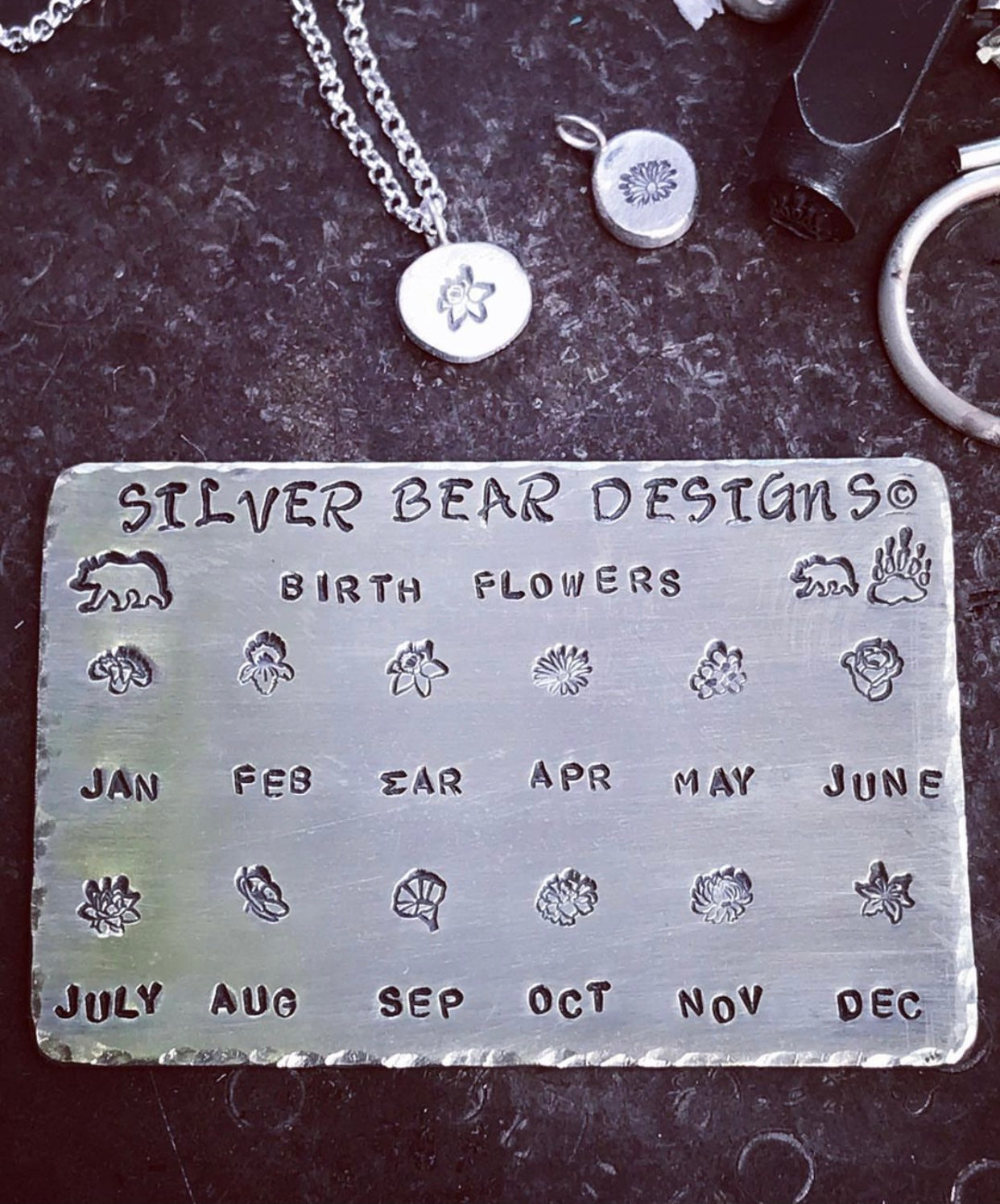 “Garden of Eden”~ Birth-flower rings and pendants